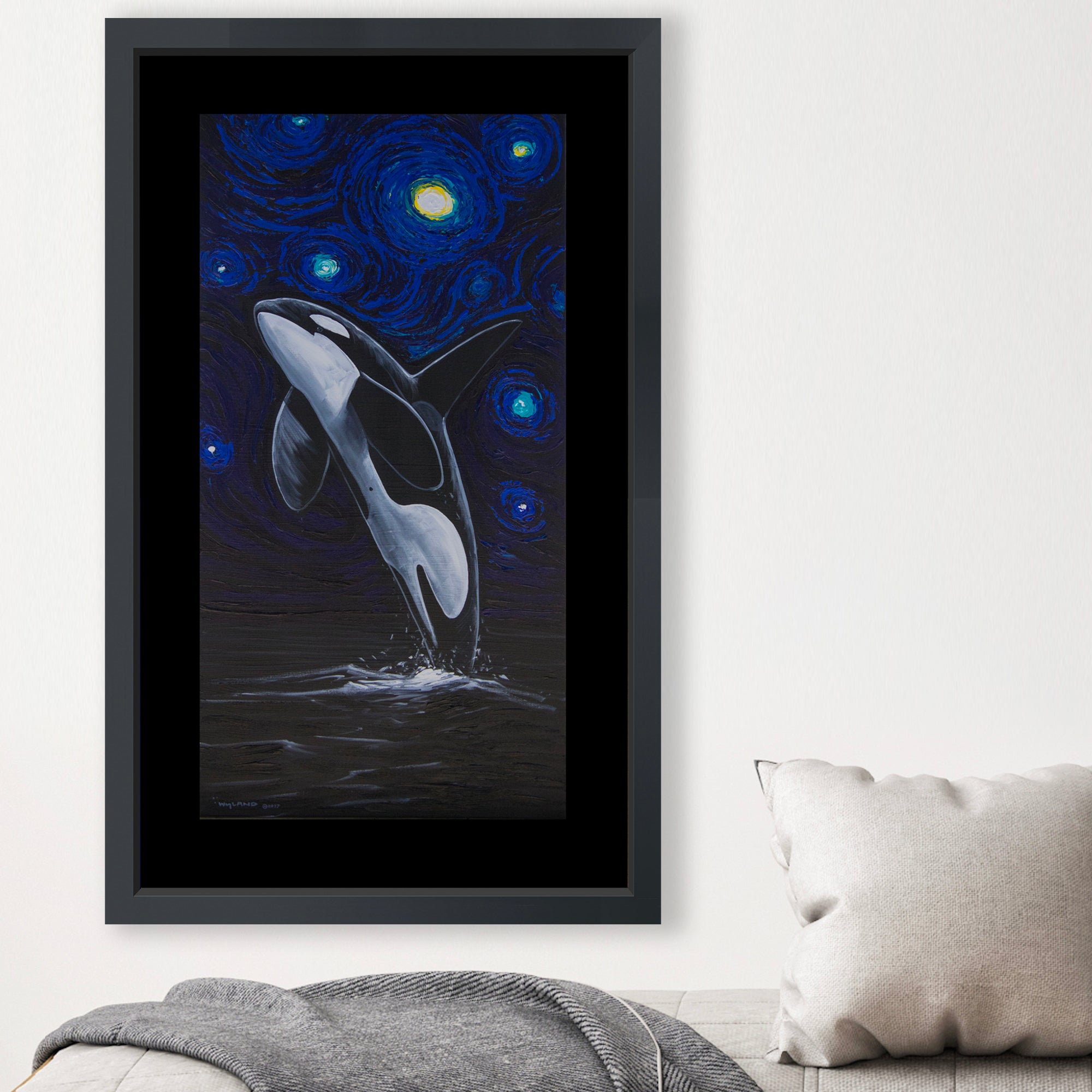 Product Image for Orca Under the Starry Night - Limited Edition Fine Art Print