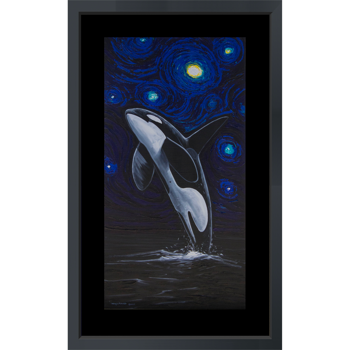 Product Image for Orca Under the Starry Night - Limited Edition Fine Art Print